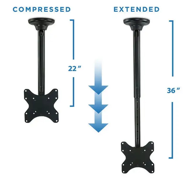 TV Ceiling Mount - up to 49" TV