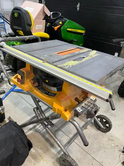 Rigid 15A 10” Portable Table Saw with Rolling Stand, View more