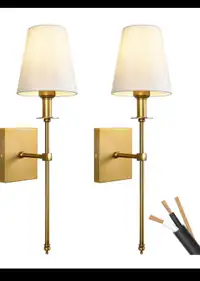 Set of Two 2 Pack Vintage Wall Light Fixture for Bathroom Vanity
