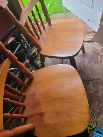 Wood dining table and chairs on sale!, View more