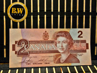 1986 Canadian     $2 Banknote