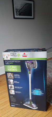 NEW NEVER OPENED BISSELL® PowerFresh® Pet Pro 3-in-1 Steam Mop