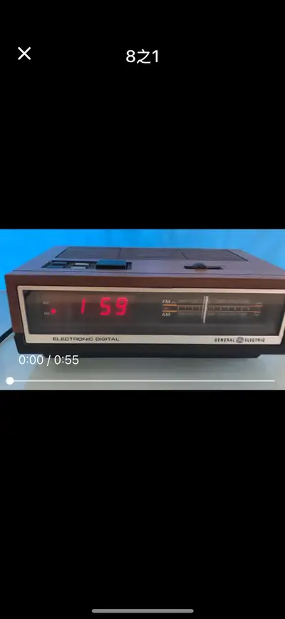 Vintage 1978 General Electric GE 7-4640 D Alarm Clock Radio-made, View more