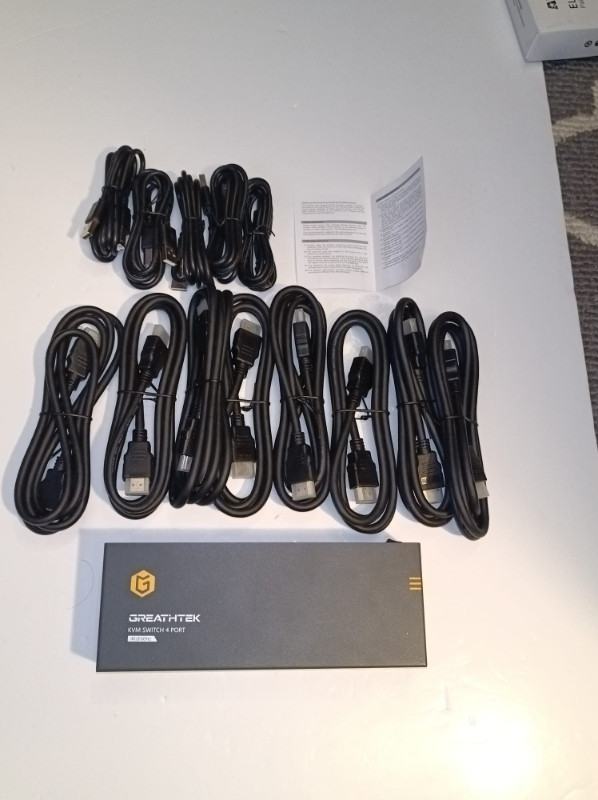 4 Port KVM Switch HDMI Dual Monitor in Cables & Connectors in Markham / York Region - Image 2