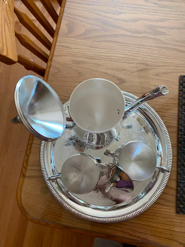 Silver Plated Coffee Set with Tray62863730423427122