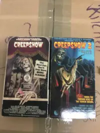 CREEPSHOW 1 and 2 VHS TAPES