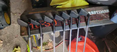 Left handed golf clubs for sale, irons, driver, wood and putter, View more