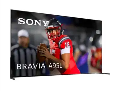 Immerse yourself in stunning visuals with this Sony 77" A95L BRAVIA XR QD-OLED 4K HDR Google TV. Thi...