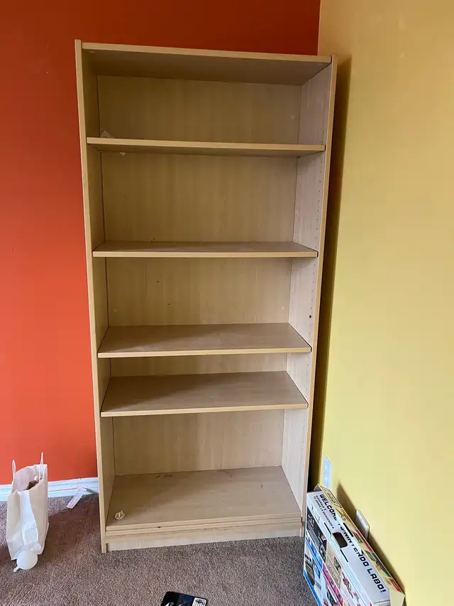 1.8m hardwood bookshelf-must be pickup by Saturday 628632705731851215