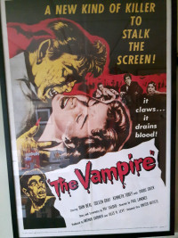 Vintage 1957 Movie Poster-The Vampire 
Framed