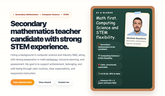 Expert Math & Coding Tutor | B.Ed. Student & Former Software Eng444703106957332480