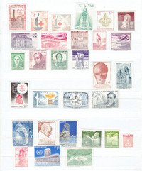 CHILE.   47  timbres neufs  EN  VRAC.