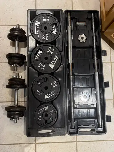 Adjustable weight set - 120 lbs, View more