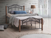 Wood and Metal Bed