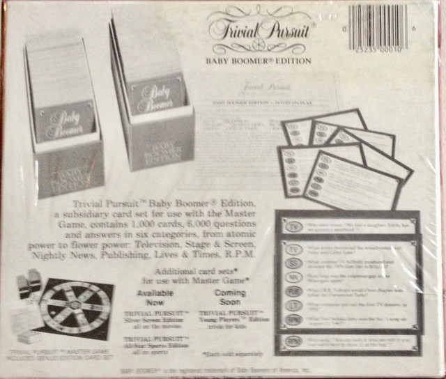 Trivial Pursuit - Baby Boomer Edition for sale in Toys & Games in Penticton - Image 2