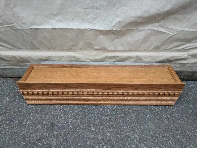 Oak Shelf with Decorative Trim Panel63235093728259123