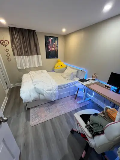 Master Bedroom with Attached Private Washroom Available for Rent Enjoy comfortable living in a clean...