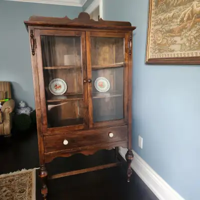 Antique rustic solid wood Hutch, View more