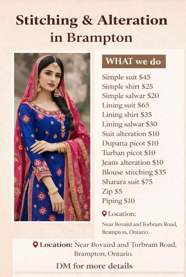 Alteration/Stiching Services in Brampton 458404579761213440