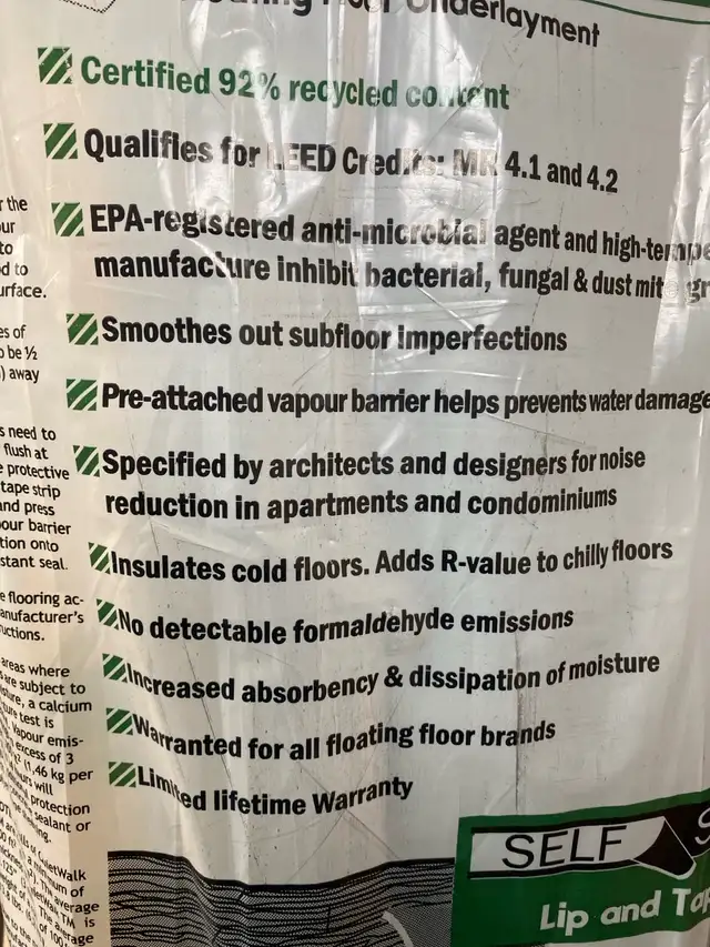 Quietwalk Floating Floor Underlay64840238050305121