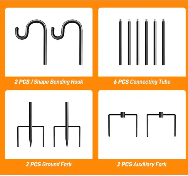 New 2packs 60” Shepherds Hook 60Inches 2 Packs for Bird Feeder63235093321475122