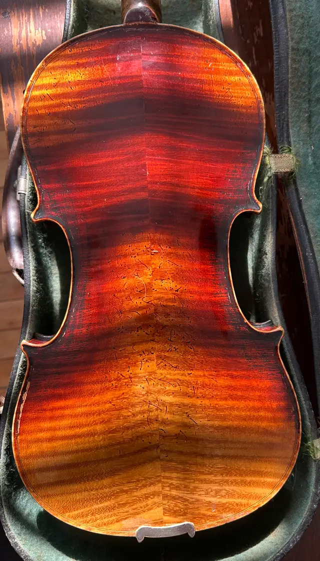 1930-40 Unlabelled German luthier 4/4 violin kit, mint $995, obo62854390566018121