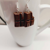 Chocolate Pieces Earrings 