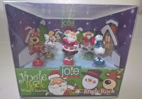 Jole Jingle Rock Wine Charms * Reindeer Santa Snowman Angel Elf