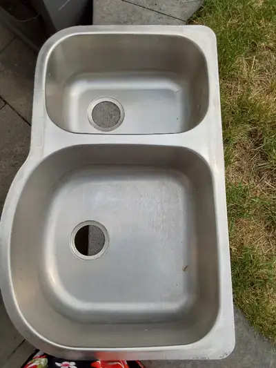 Lavabo double steinless pour la cuisine, View more