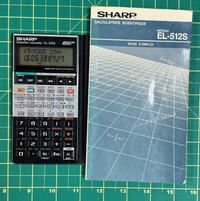 Calculatrice Scientifique Programmable Sharp EL-512S **RARE**