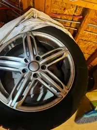 17 inch Audi A4/S4 OEM replica wheels on Kumho winter tires
