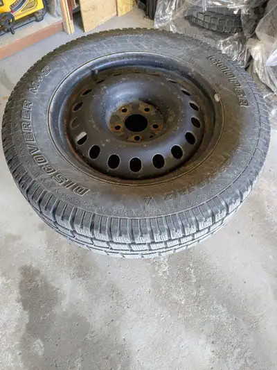 Cooper Discover M+S winter Tires on Rims.Tires in good condition as are the rims.Call or text 705-93...