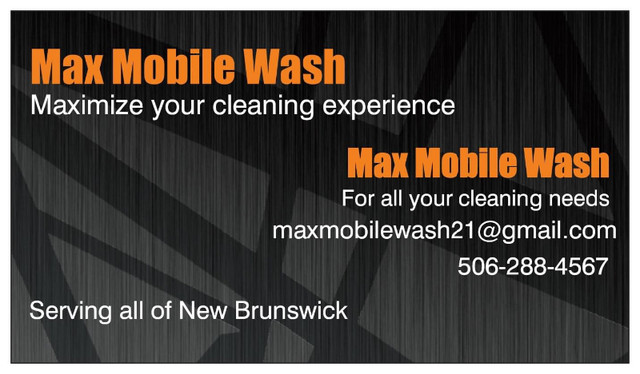 Max Mobile Wash is HIring General Labourers in General Labour in Saint John