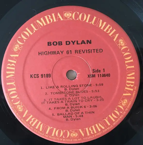 Bob Dylan 1965 LP record album Highway 61 Revisited vinyl in CDs, DVDs & Blu-ray in Markham / York Region - Image 4