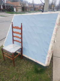 Free Bed Box Spring & Chair