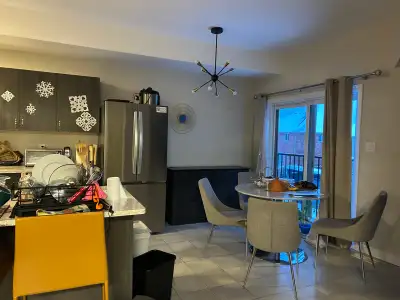 Two rooms will be available starting May 1: • One bedroom in a walkout basement (shared with one mal...