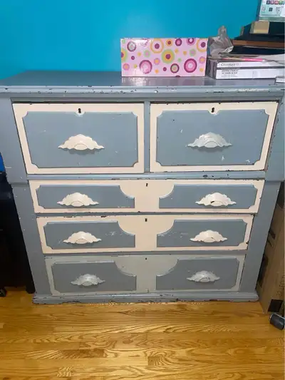 Antique 5 drawer Dresser, View more