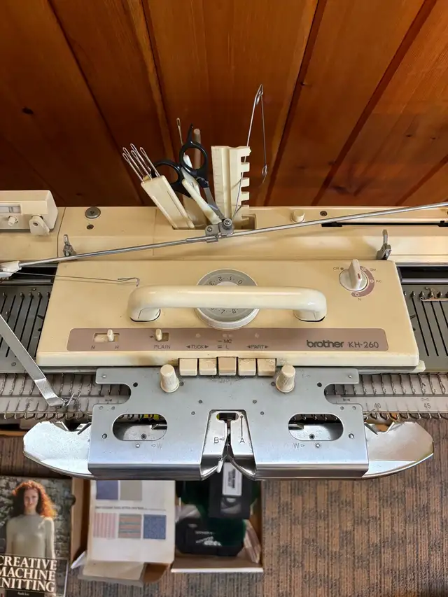 Brother knitting machine and ribbing attachment.  in Hobbies & Crafts in Peterborough - Image 3