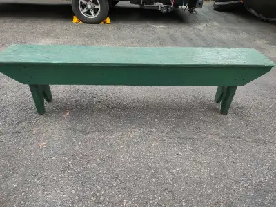 Rustic outdoor bench, View more