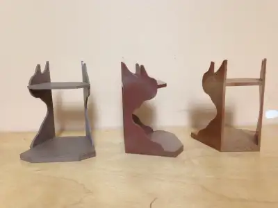 3 miniature plastic storage shelves, View more