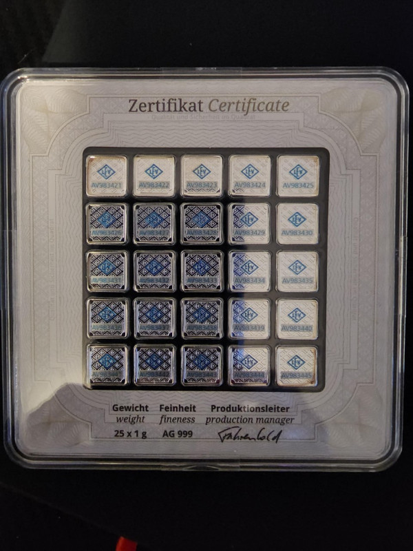 Geiger Edelmetalle Original 25 gram Bar for sale in Arts & Collectibles in London - Image 2