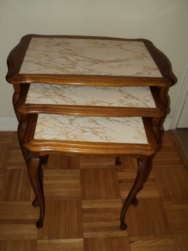 ANTIQUE DANISH NEST OF TABLES - 1920-30's in Other Tables in City of Toronto
