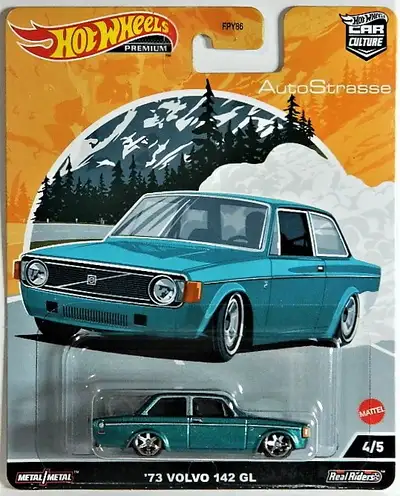 Hot Wheels Premium Autostrasse 1973 Volvo 142 GL diecast new in package, $15. Pickup in north Ajax,...