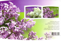 Canada Stamps - Lilacs 52c (Souvenir Sheet of 2)