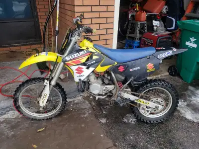 Selling my sons 2003 Suzuki RM85 as he has outgrown it.. Bike starts runs stops does everything it's...