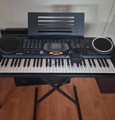 Casio 61-Key Digital Keyboard Set - Includes Stand, Bench, View more