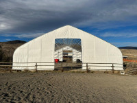 70' Wide Double Truss Grade Level Shelter