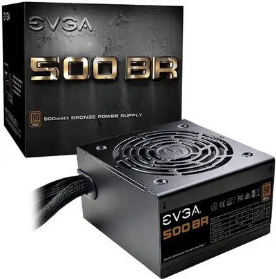 New 500W Power Supply Bloc d'Alimentation EVGA 500 BR80+ Bronze, View more