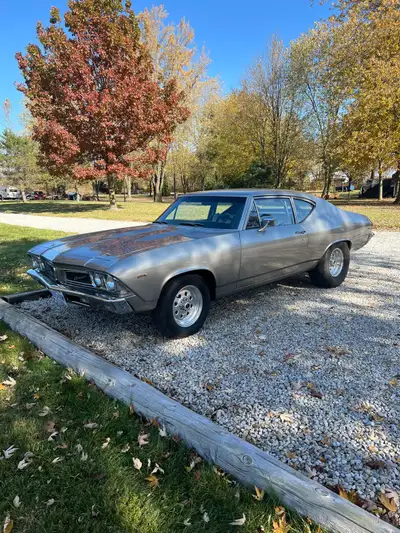 Pro street car big block built 454 engine with 400 3 speed turbo yes it has a ticketed number cage p...