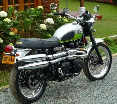 What you see is what I have: 1. Norman Hyde Exhaust for a Scrambler $400 2. British Customs High Tit...